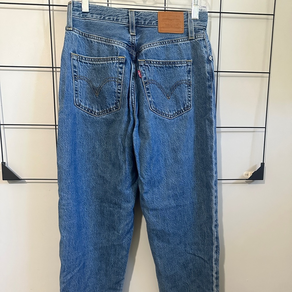 Levi’s High Loose Taper Blue Denim Jeans - Picture 2 of 6